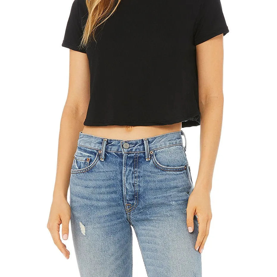 Women’s Flowy CropTee - 8882 - Print Me Shirts