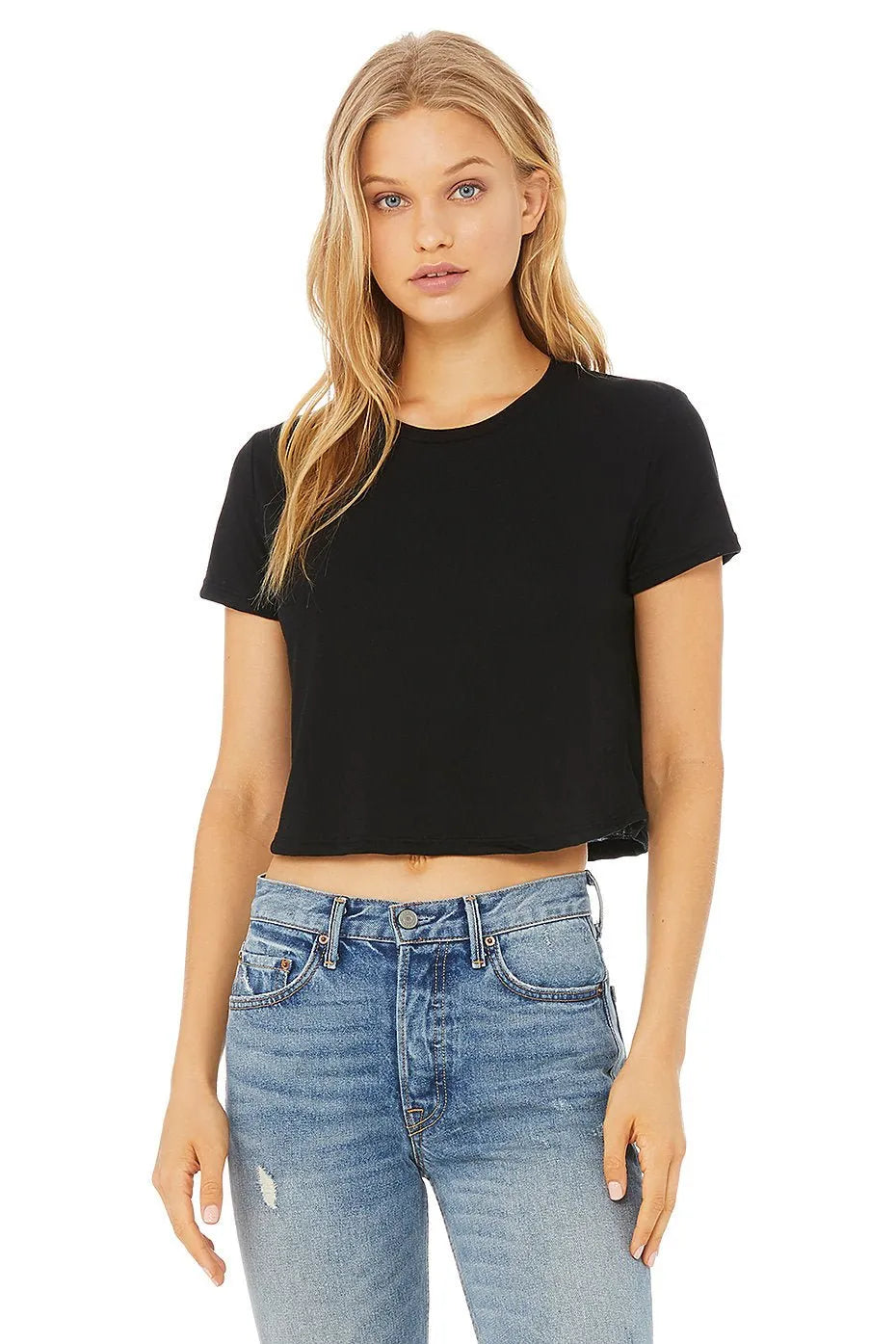 Women’s Flowy CropTee - 8882 - Print Me Shirts