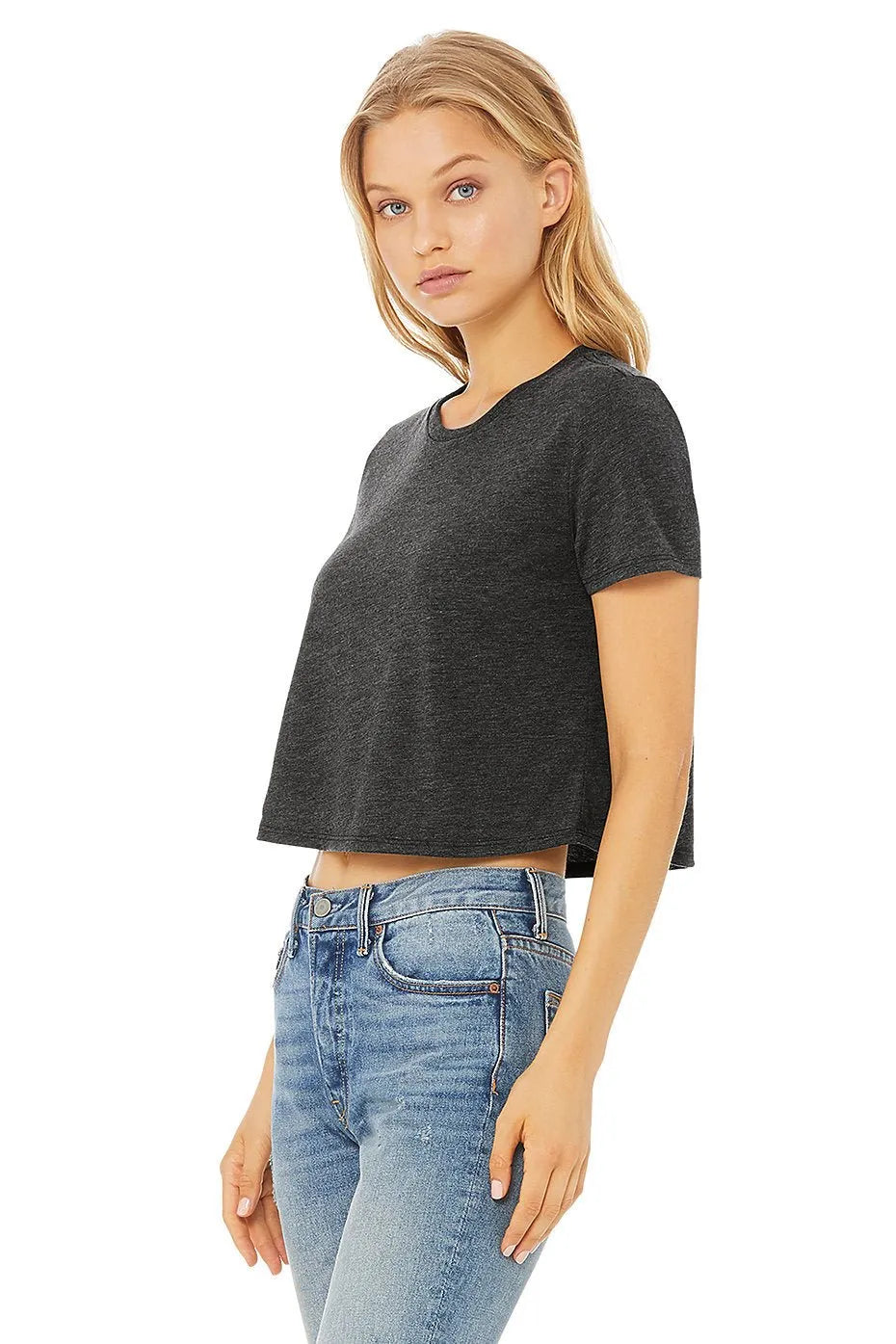 Women’s Flowy CropTee - 8882 - Print Me Shirts
