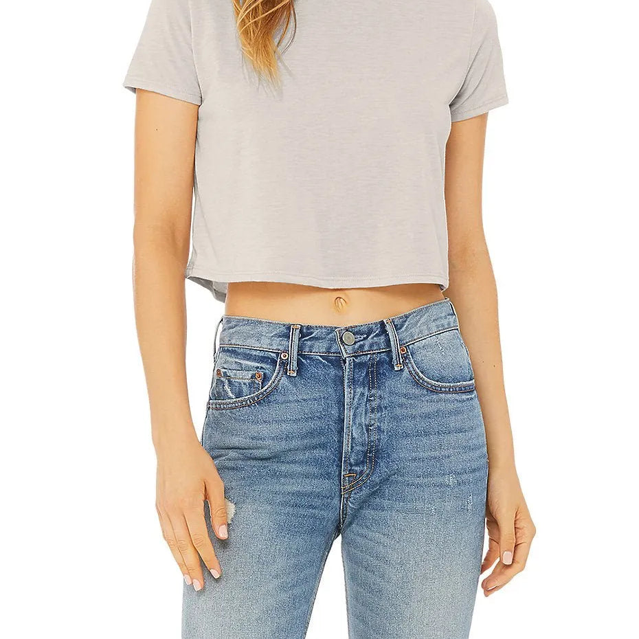 Women’s Flowy CropTee - 8882 - Print Me Shirts