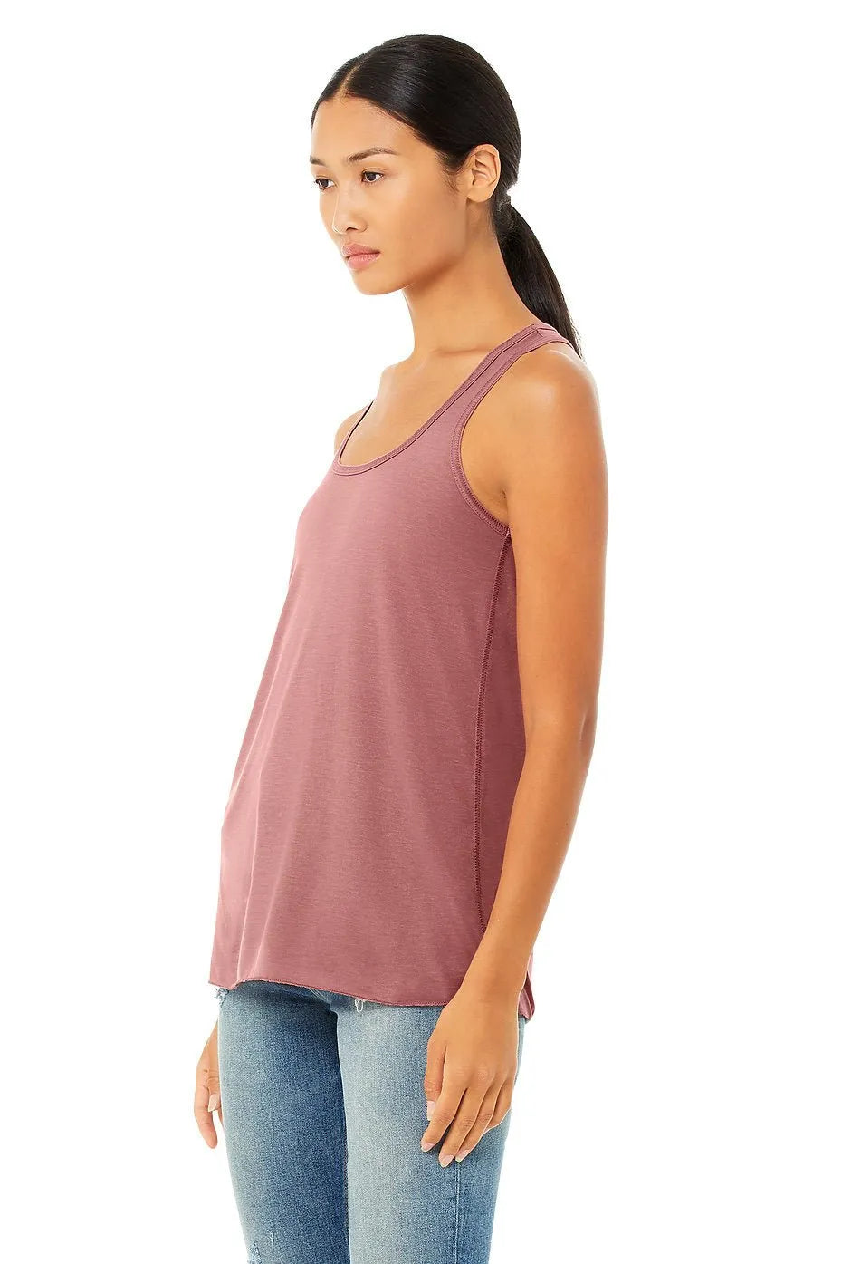 Women's Flowy Racerback Tank - 8800 - Print Me Shirts