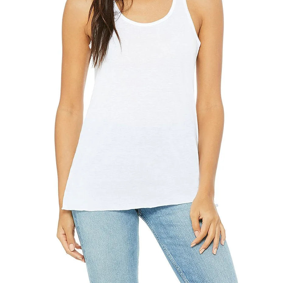 Women's Flowy Racerback Tank - 8800 - Print Me Shirts