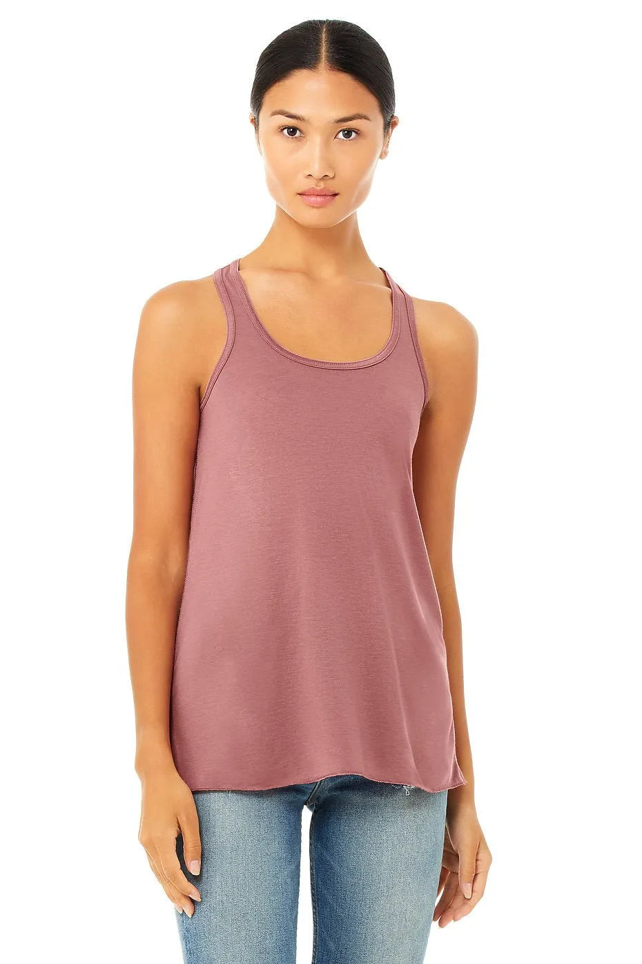 Women's Flowy Racerback Tank - 8800 - Print Me Shirts