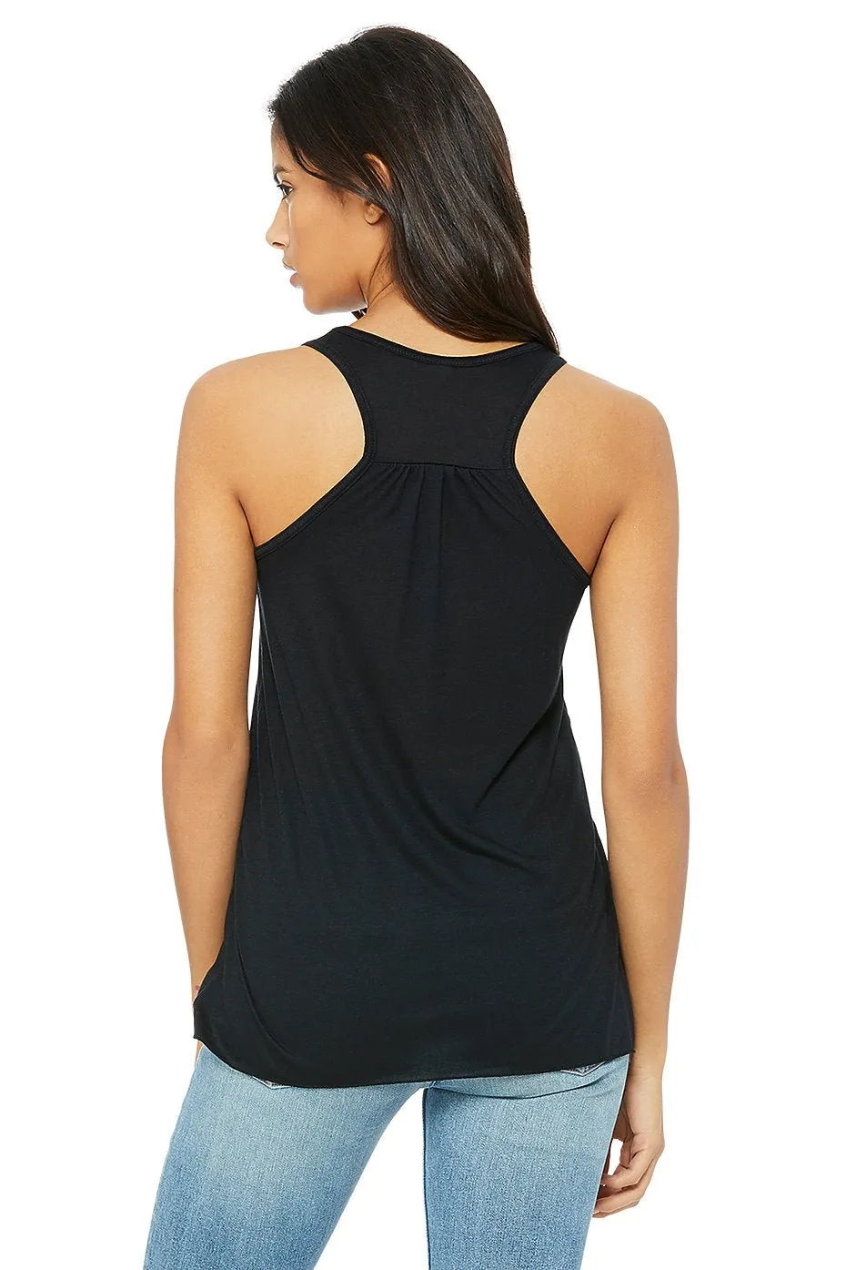 Women's Flowy Racerback Tank - 8800 - Print Me Shirts