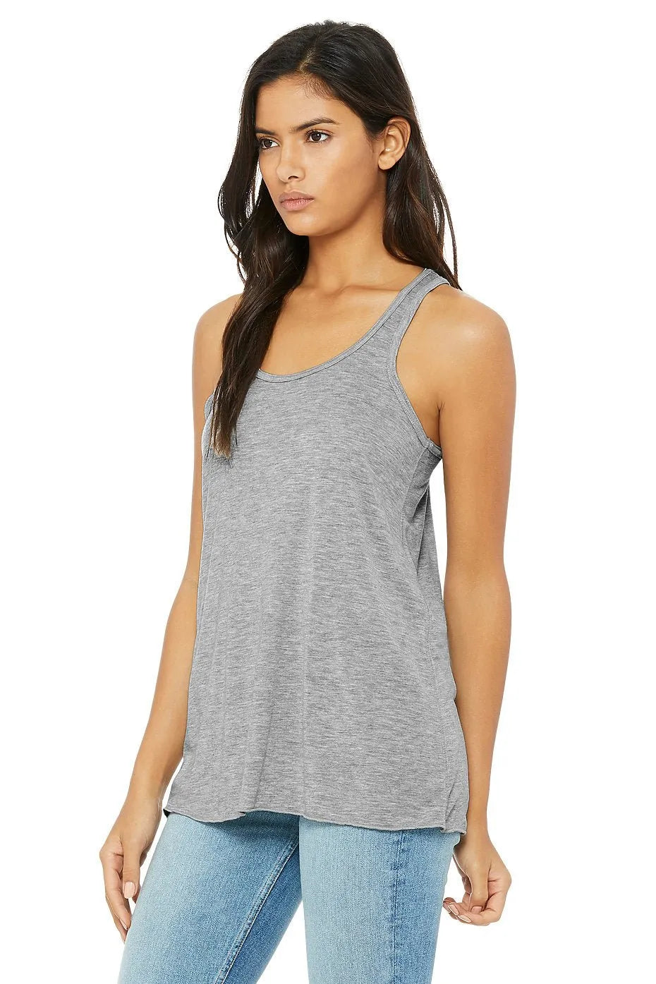 Women's Flowy Racerback Tank - 8800 - Print Me Shirts