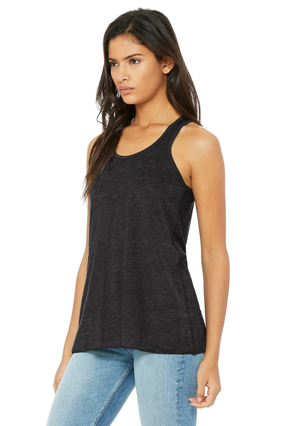 Women's Flowy Racerback Tank - 8800 - Print Me Shirts
