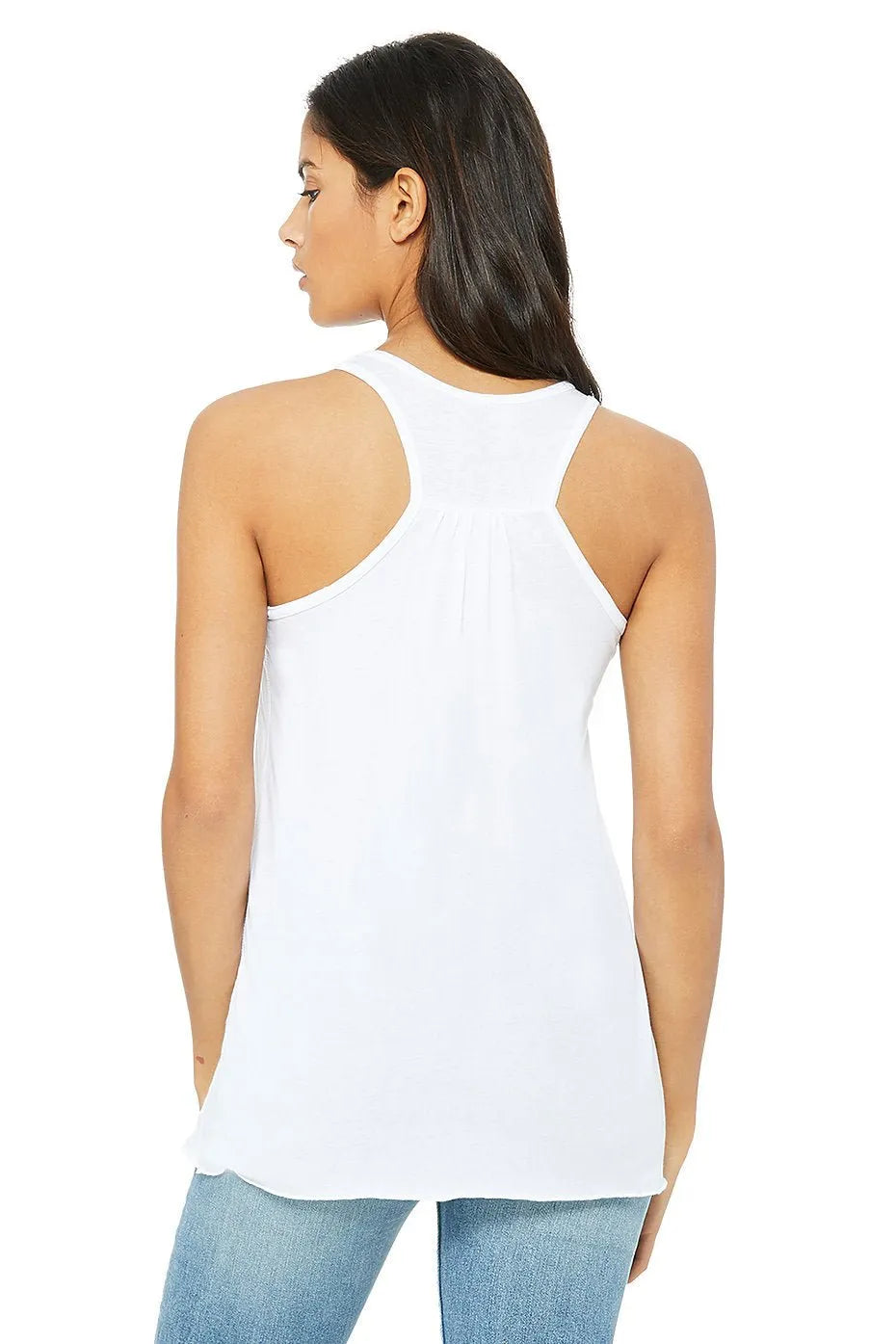 Women's Flowy Racerback Tank - 8800 - Print Me Shirts