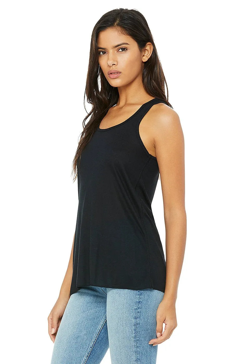 Women's Flowy Racerback Tank - 8800 - Print Me Shirts