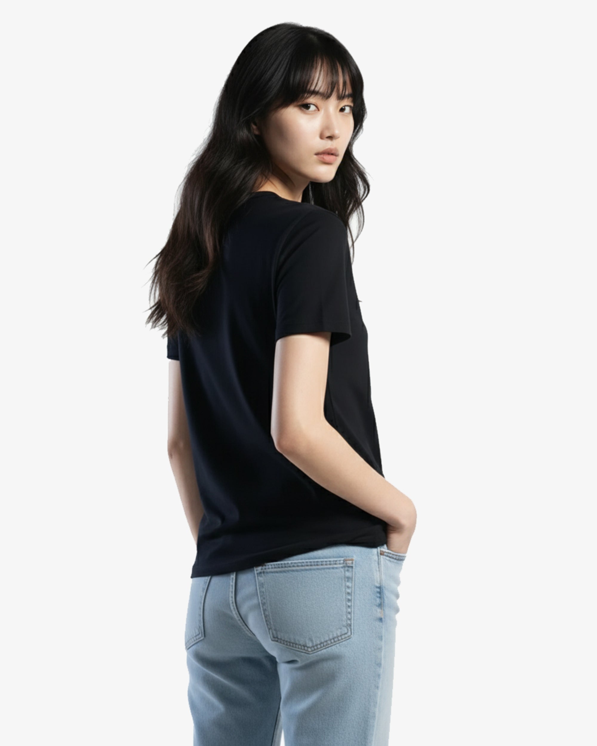Adult Jerico Organic Short Sleeve Henley, style 10, Black