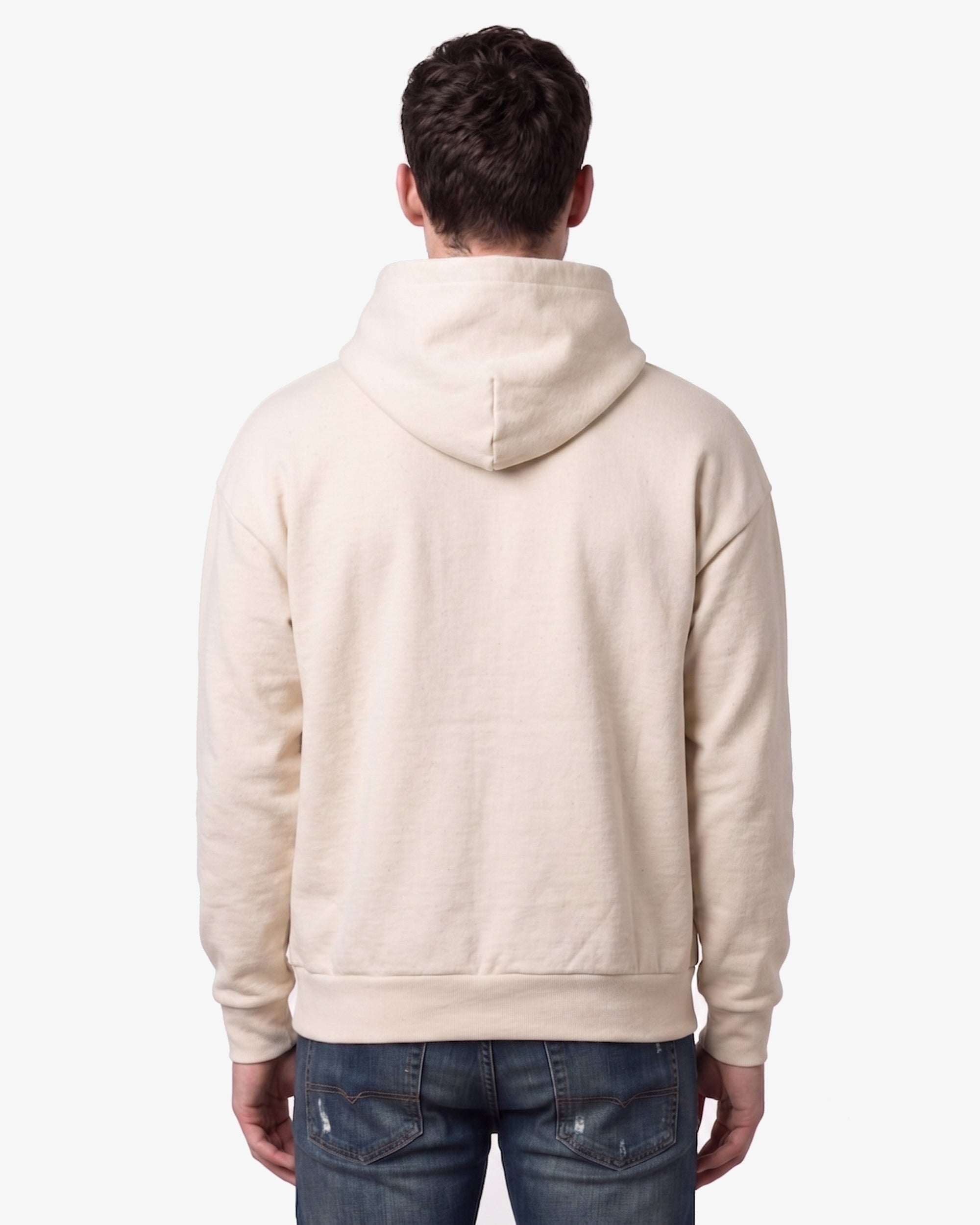Adult Jerico Organic Oversized Hooded Sweatshirt, style 17, Natural