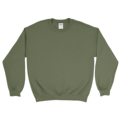 Custom Heavy Blend™ Crewneck Sweatshirt - 18000 - Print Me Shirts - Military Green - Front