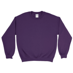 Custom Heavy Blend™ Crewneck Sweatshirt - 18000 - Print Me Shirts - Purple - Front