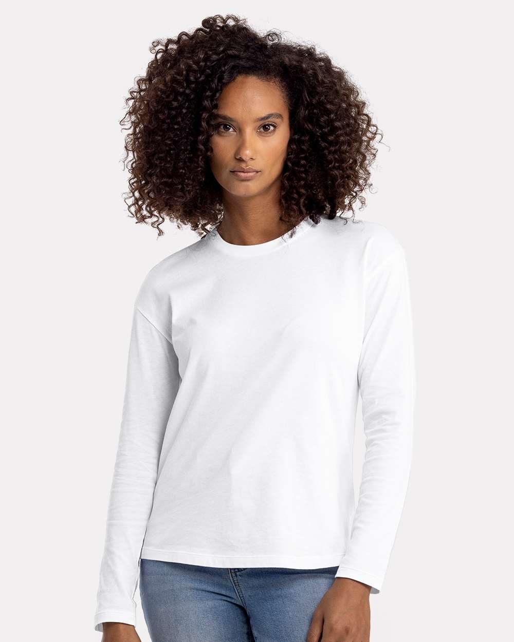 Women's Cotton Relaxed Long Sleeve T-Shirt - 3911