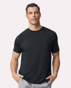 Custom Performance® T-Shirt - 42000 - Print Me Shirts - Black - Front - Lifestyle