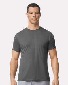 Custom Performance® T-Shirt - 42000 - Print Me Shirts - Charcoal - Front - Lifestyle