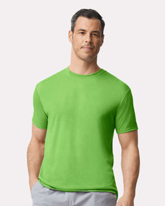 Custom Performance® T-Shirt - 42000 - Print Me Shirts - Lime - Front - Lifestyle