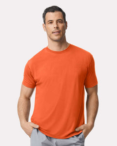 Custom Performance® T-Shirt - 42000 - Print Me Shirts - Orange - Front - Lifestyle