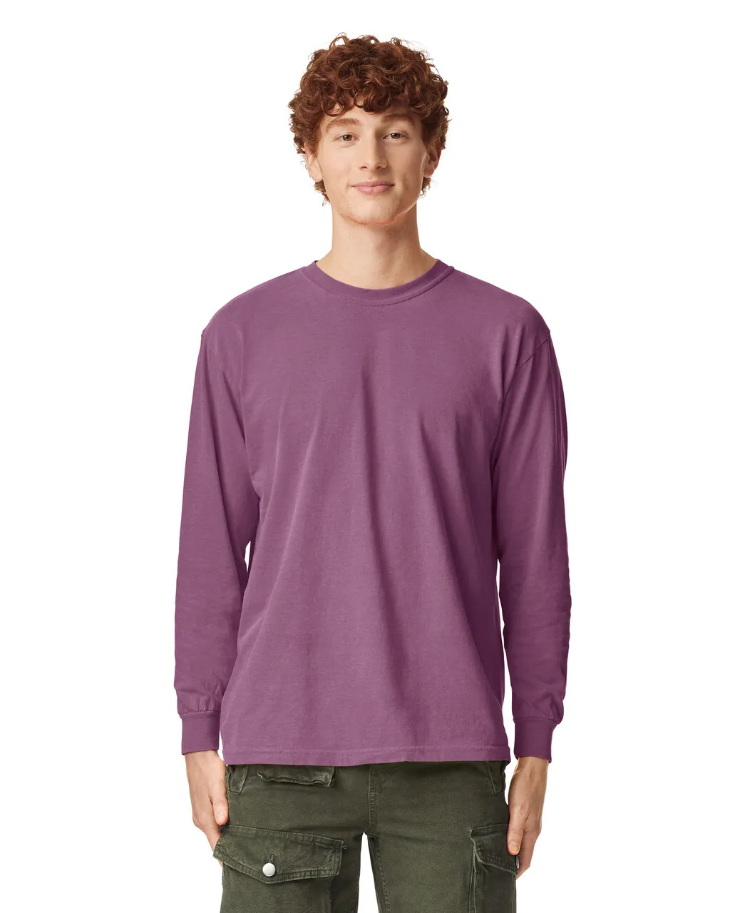 Garment-Dyed Heavyweight Unisex Long Sleeve T-Shirt - 6014