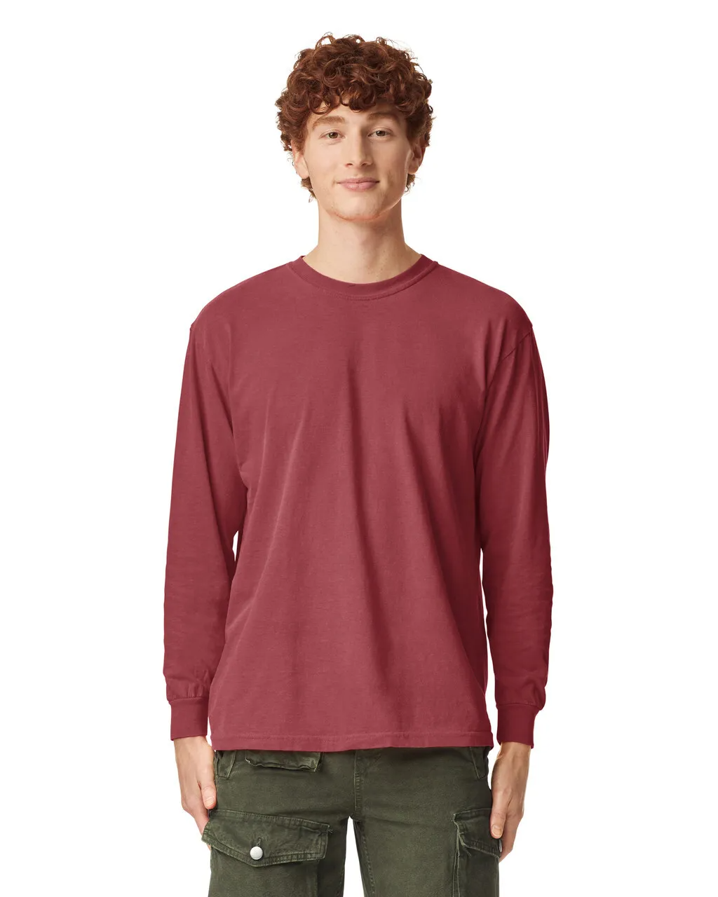 Garment-Dyed Heavyweight Unisex Long Sleeve T-Shirt - 6014
