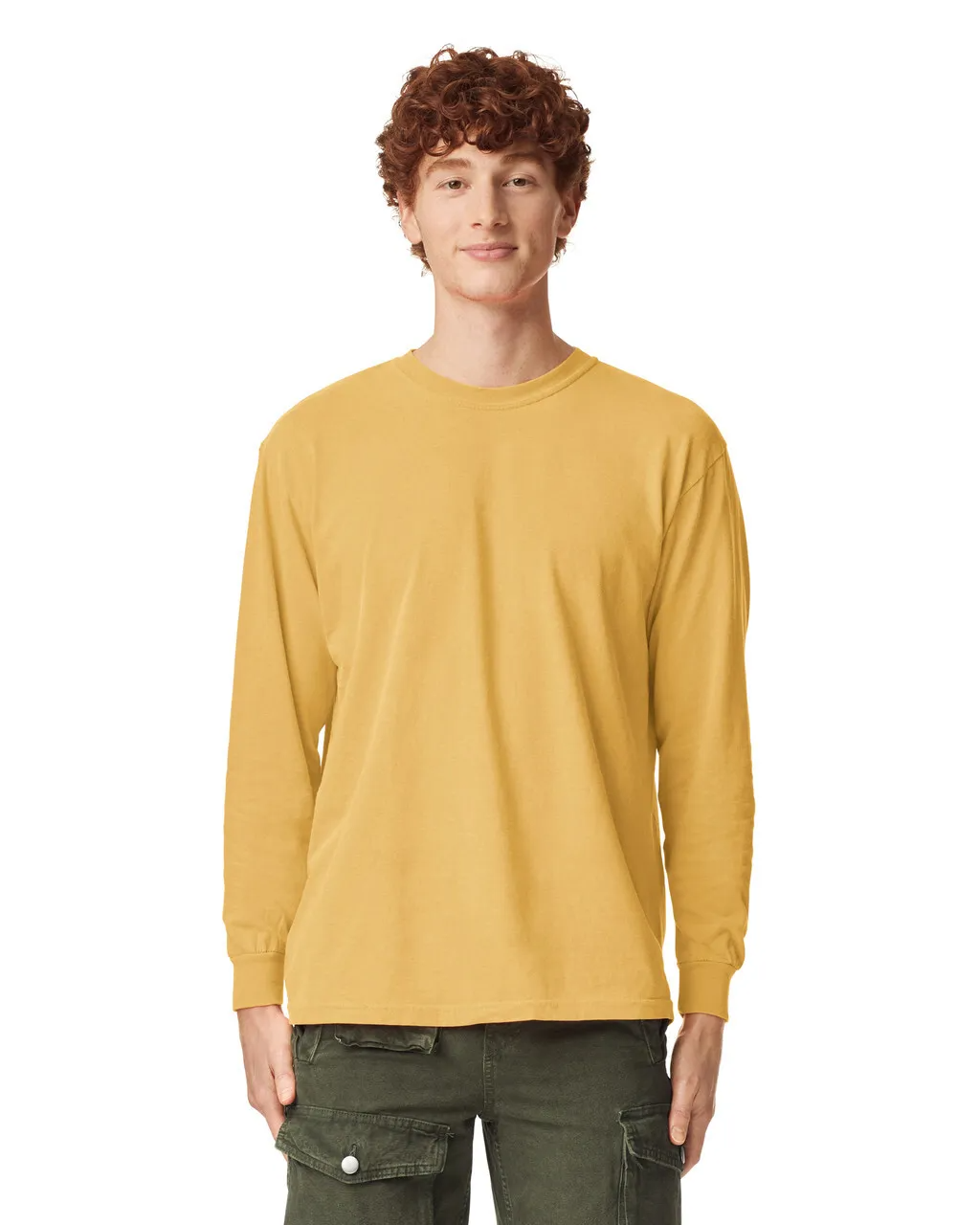 Garment-Dyed Heavyweight Unisex Long Sleeve T-Shirt - 6014