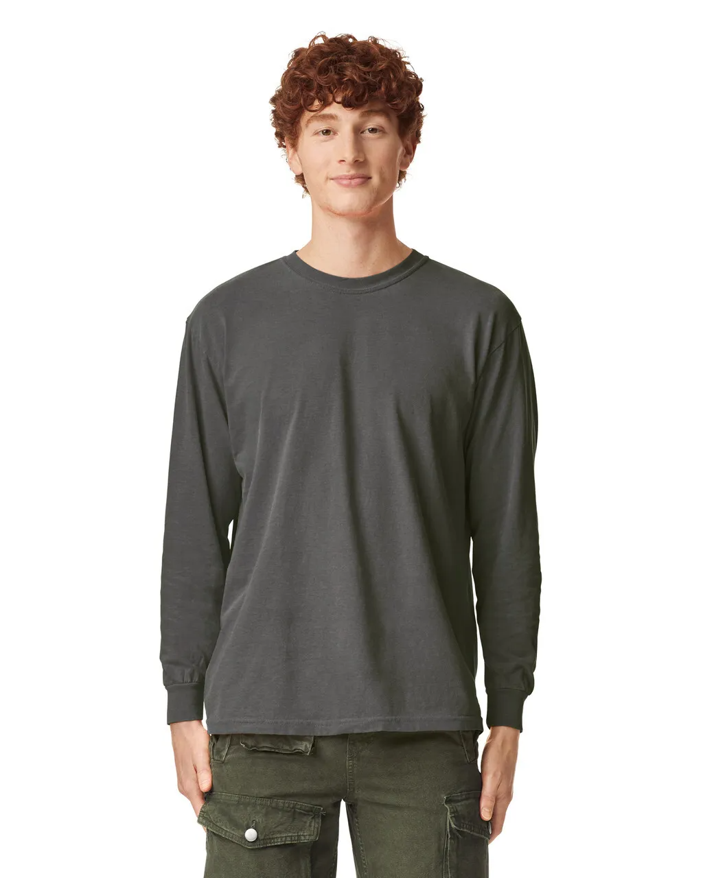 Garment-Dyed Heavyweight Unisex Long Sleeve T-Shirt - 6014