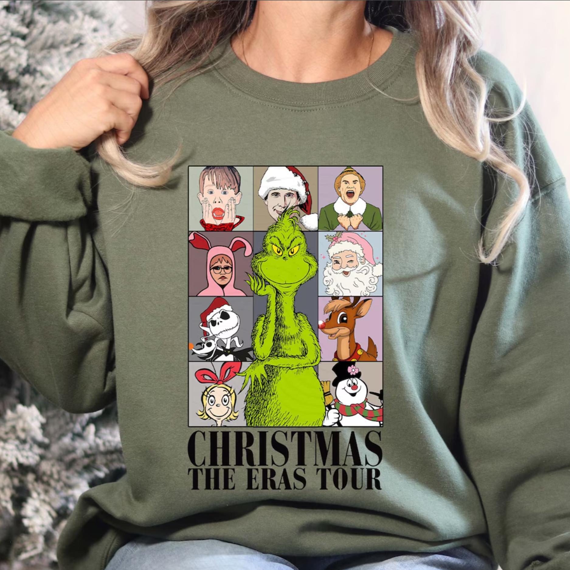 Le pull de la tournée des époques de Noël | Imprimez-moi des chemises