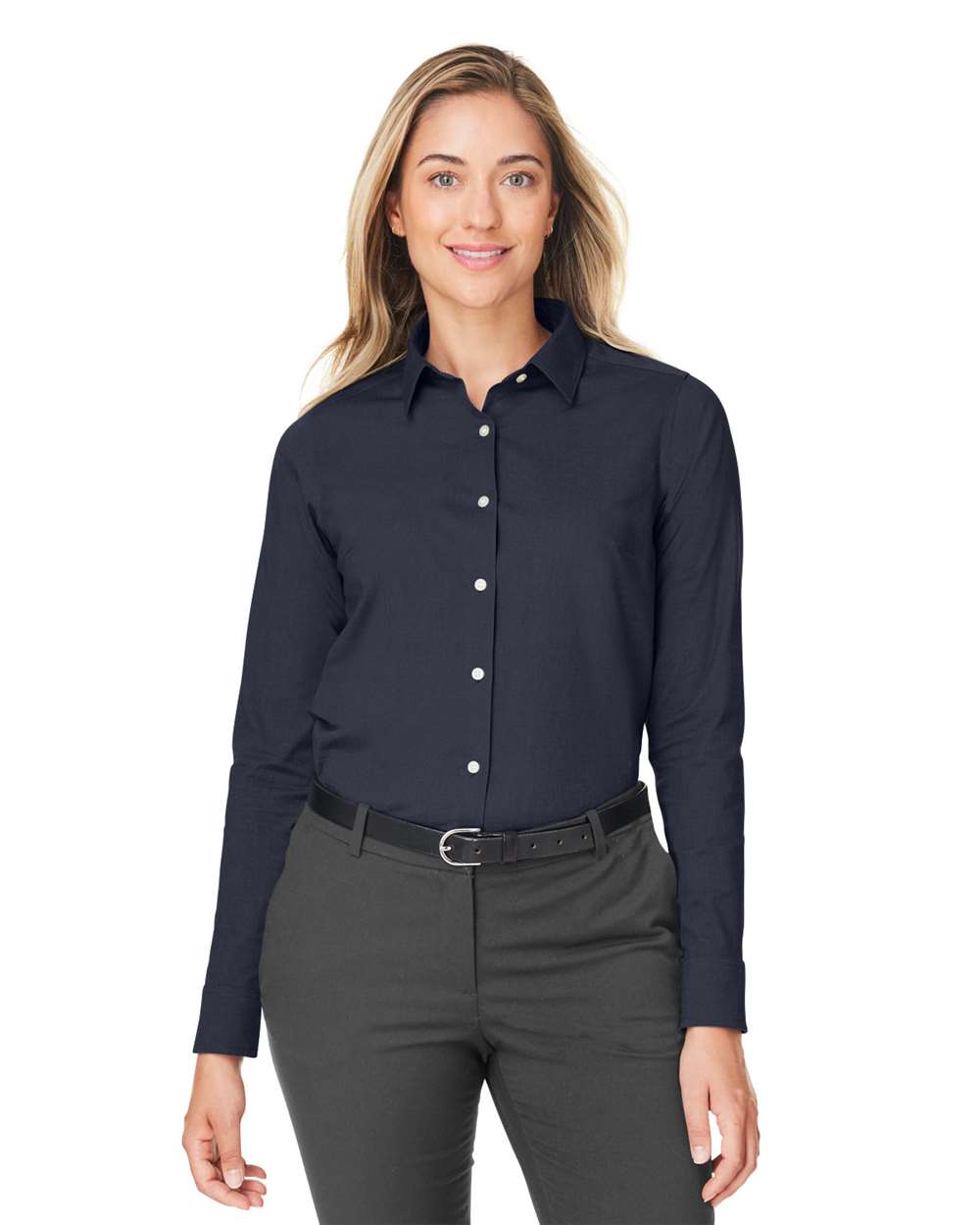 Women's CrownLux Performance® Spencer Poplin Dress Shirt - DG505W