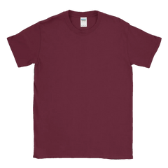 Custom Softstyle® T-Shirt - 64000 - Print Me Shirts - Maroon - Front