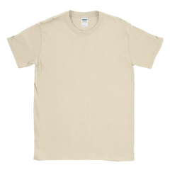 Custom Softstyle® T-Shirt - 64000 - Print Me Shirts - Natural - Front