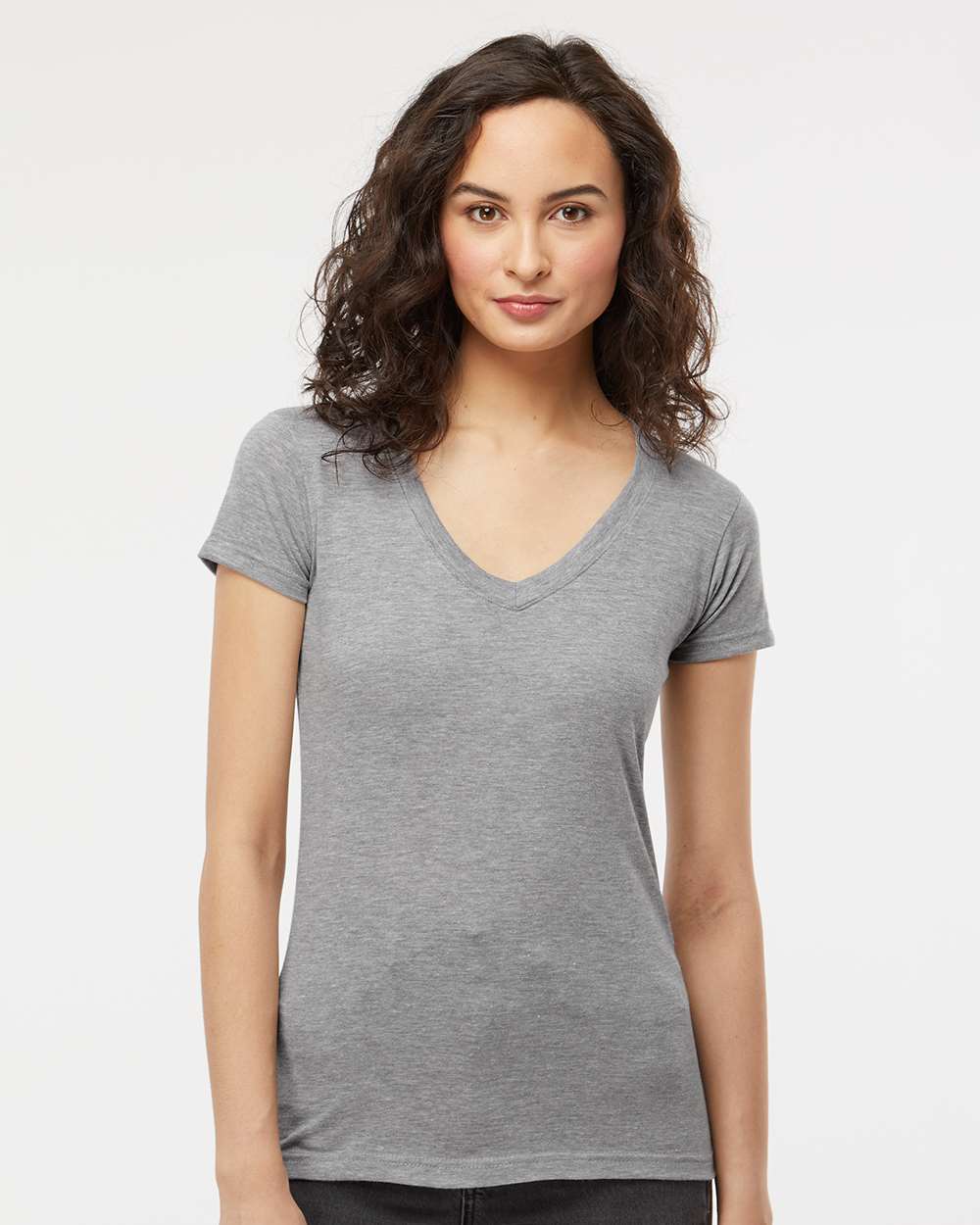 Women's Deluxe Blend V-Neck T-Shirt - 3542