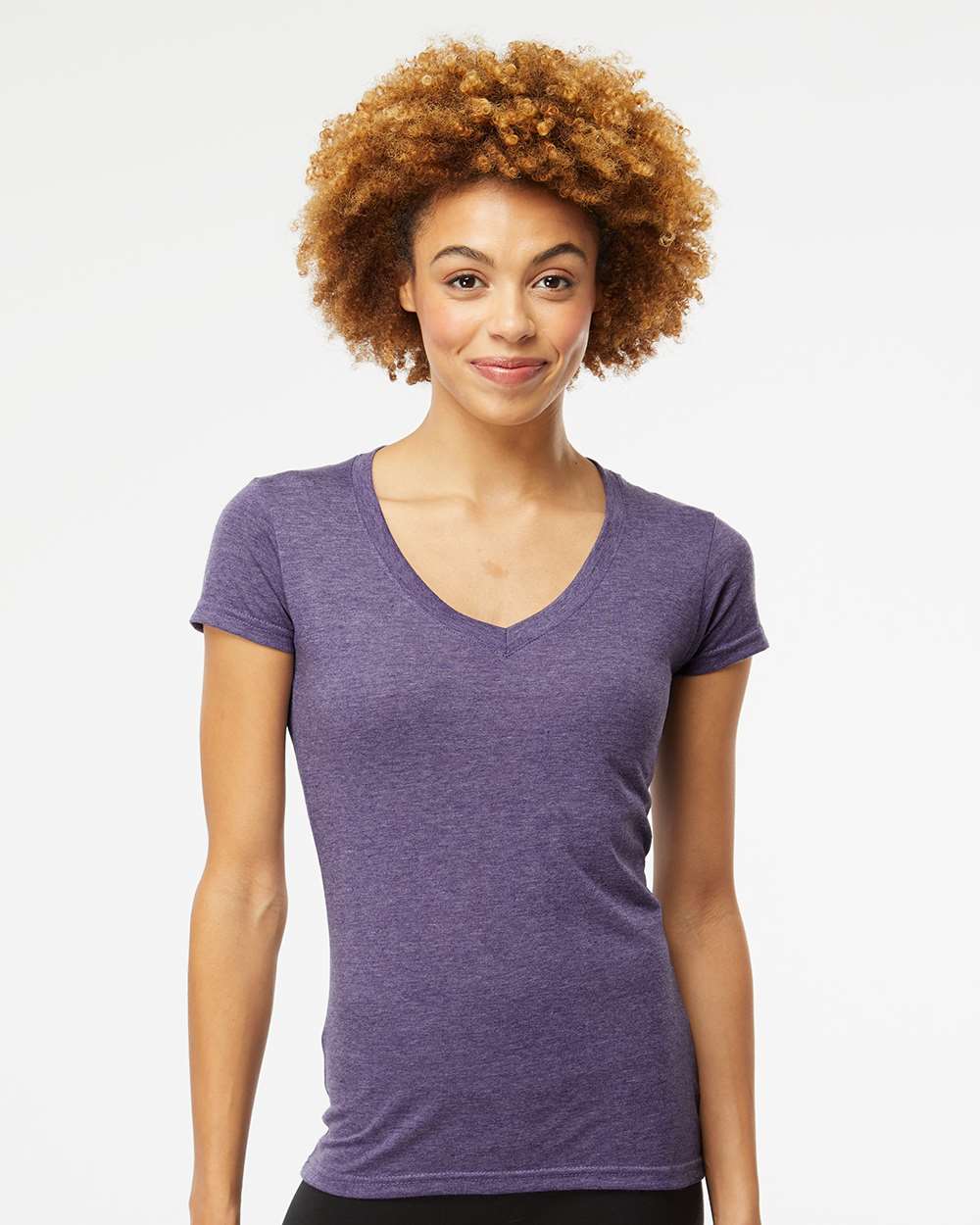 Women's Deluxe Blend V-Neck T-Shirt - 3542