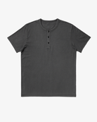 Adult Jerico Organic Short Sleeve Henley, style 10, Oil Grey