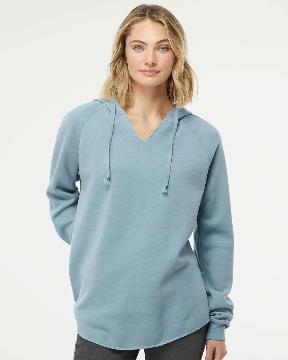 Independent Trading Co. - Women’s Lightweight California Wave Wash Hooded Sweatshirt - PRM2500 - Print Me Shirts