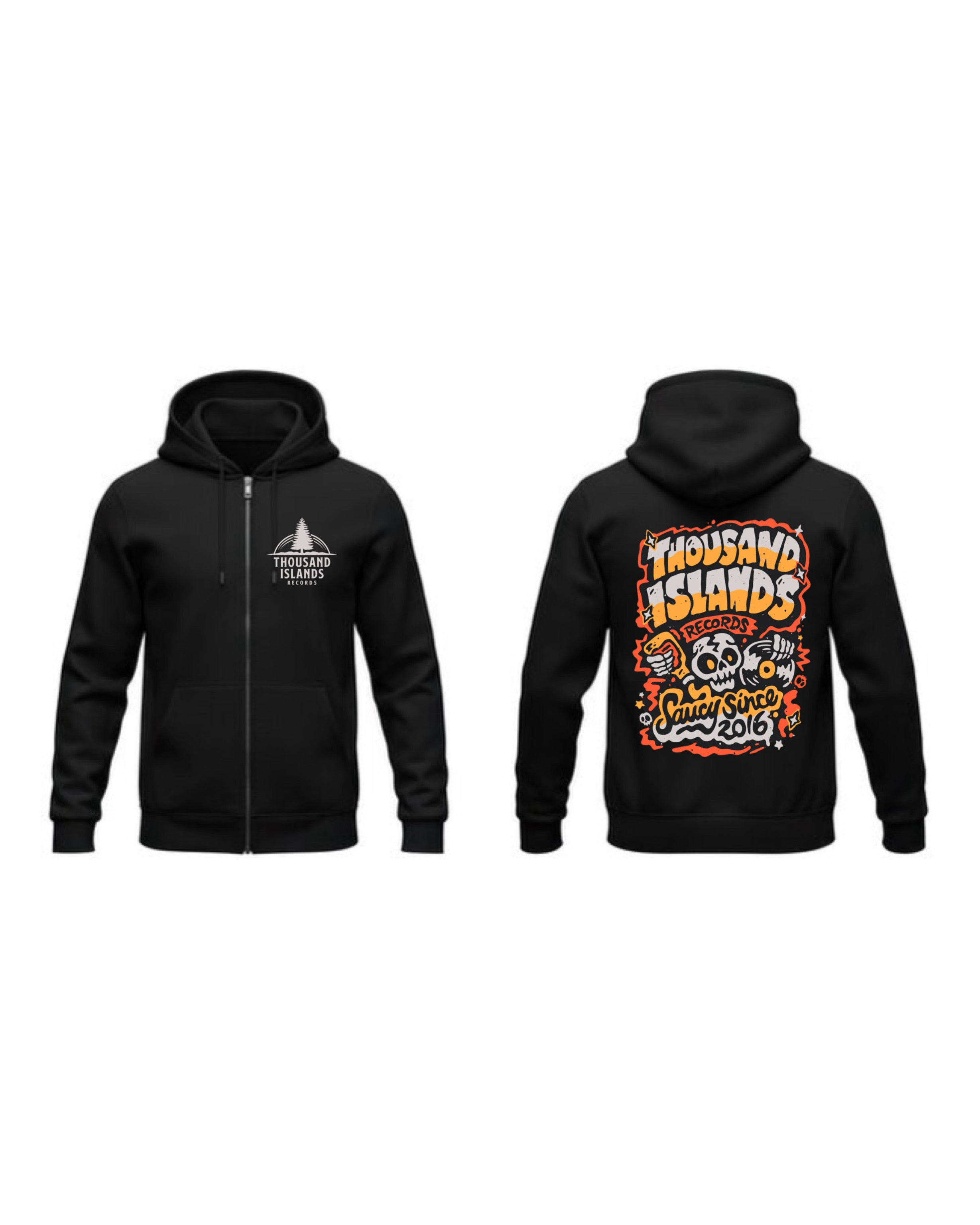 TIR Saucy Zip up Midweight Hoodie (Double Sided)