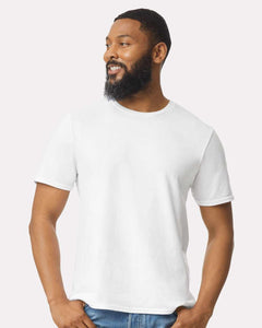 Custom Softstyle® T-Shirt - 64000 - Print Me Shirts - White - Front - Lifestyle
