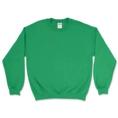 Custom Heavy Blend™ Crewneck Sweatshirt - 18000 - Print Me Shirts - Irish Green - Front