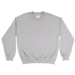 Custom Heavy Blend™ Crewneck Sweatshirt - 18000 - Print Me Shirts - Ash - Front