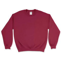 Custom Heavy Blend™ Crewneck Sweatshirt - 18000 - Print Me Shirts - Cardinal Red - Front