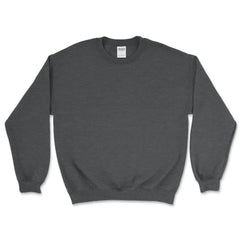 Custom Heavy Blend™ Crewneck Sweatshirt - 18000 - Print Me Shirts - Dark Heather - Front