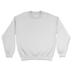 Custom Heavy Blend™ Crewneck Sweatshirt - 18000 - Print Me Shirts - White - Front