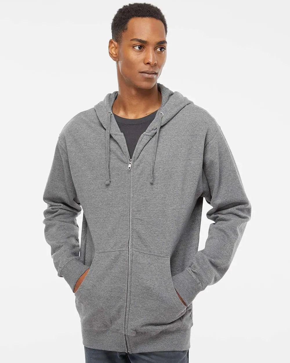 Midweight Full-Zip Hooded Sweatshirt - SS4500Z - Print Me Shirts