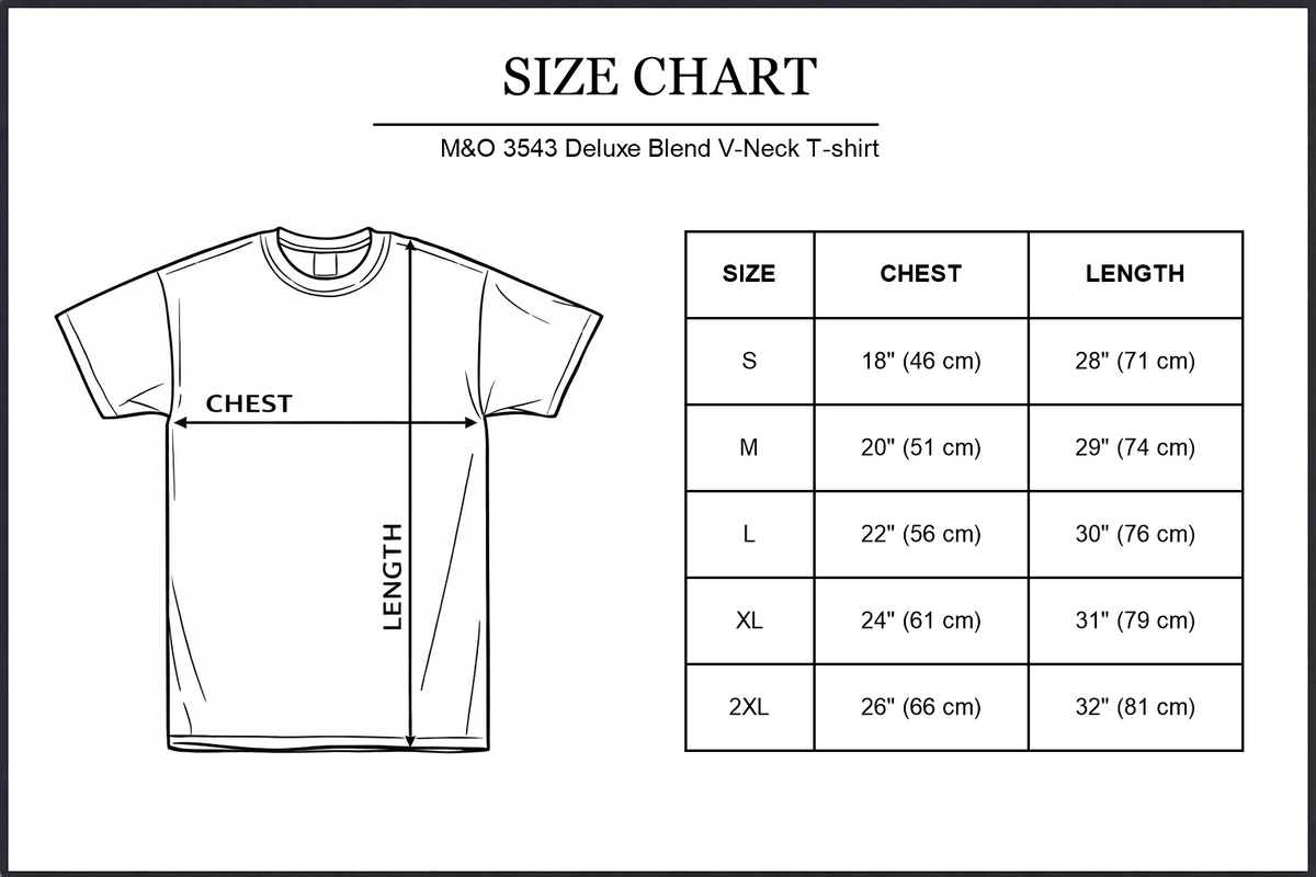 mo-3543-unisex size chart