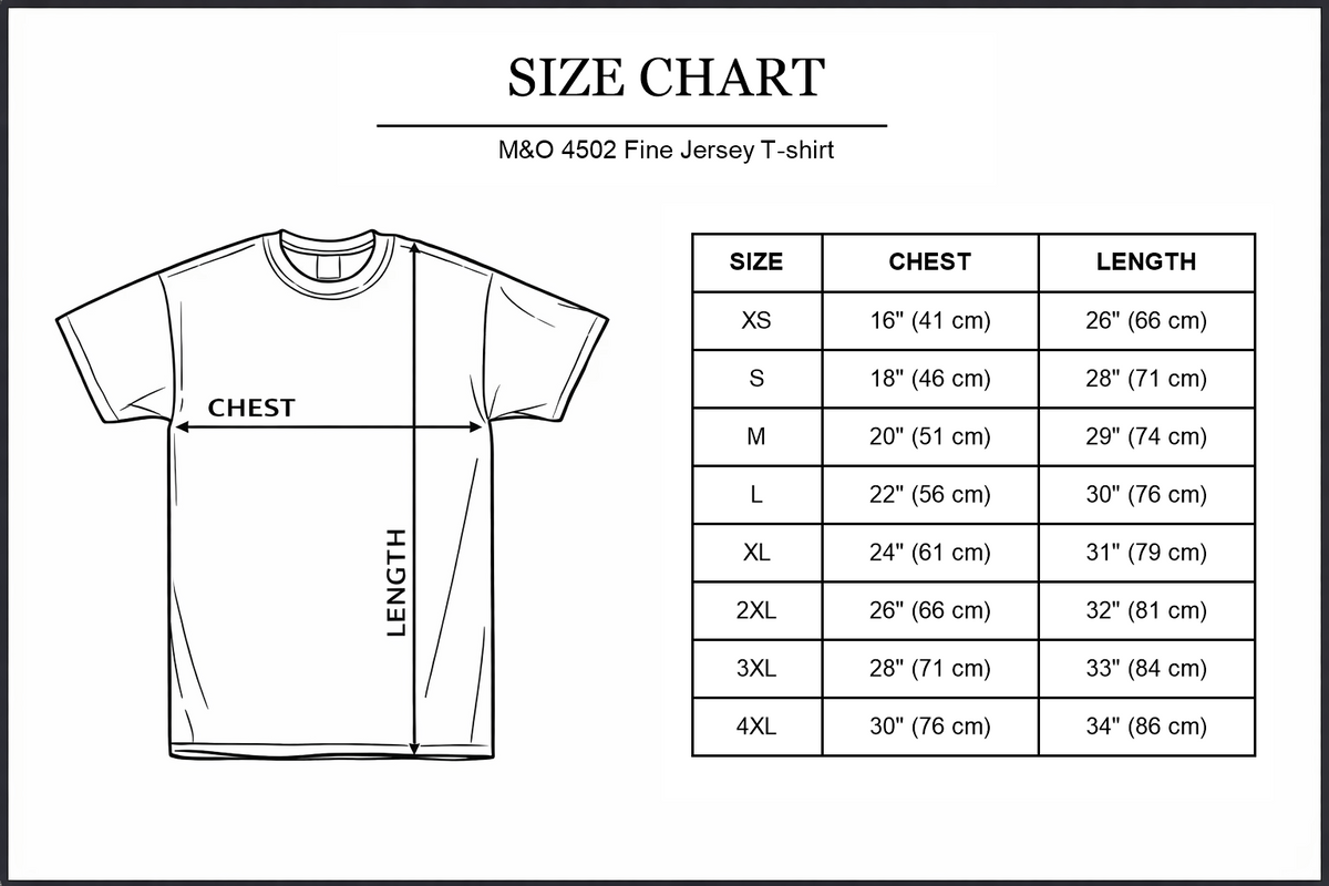 mo-4502-unisex size chart