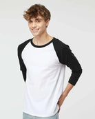 Raglan Three-Quarter Sleeve Baseball T-Shirt - 5540 - Print Me Shirts