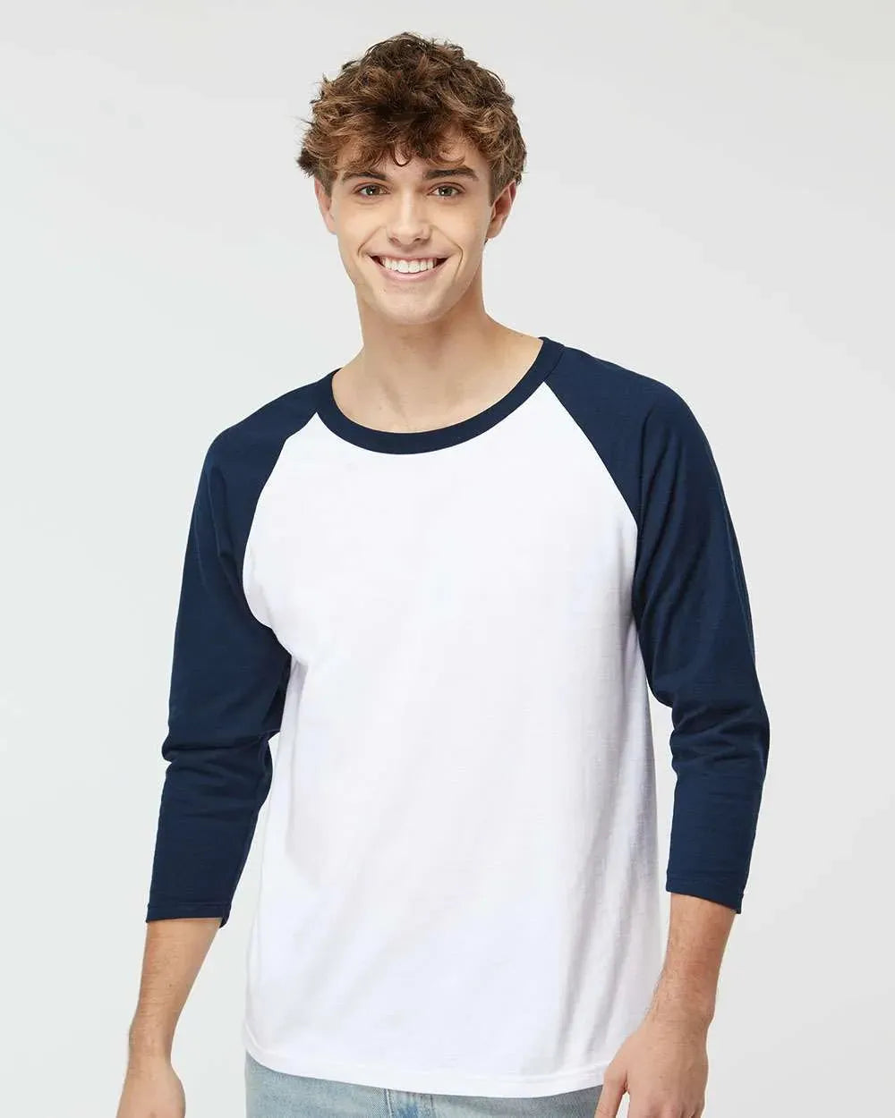 Raglan Three-Quarter Sleeve Baseball T-Shirt - 5540 - Print Me Shirts