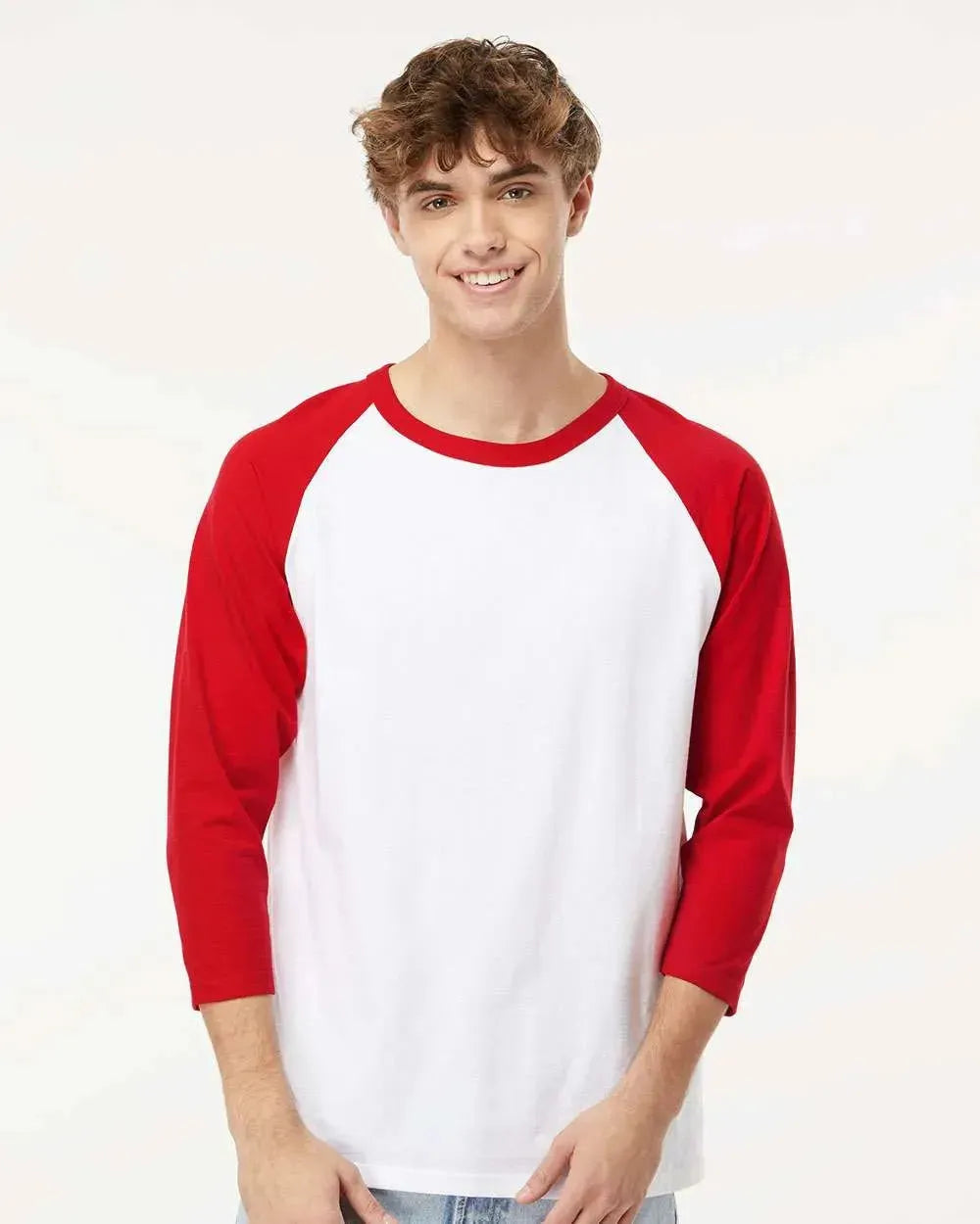 Raglan Three-Quarter Sleeve Baseball T-Shirt - 5540 - Print Me Shirts