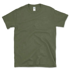 Custom Softstyle® T-Shirt - 64000 - Print Me Shirts - Military Green - Front