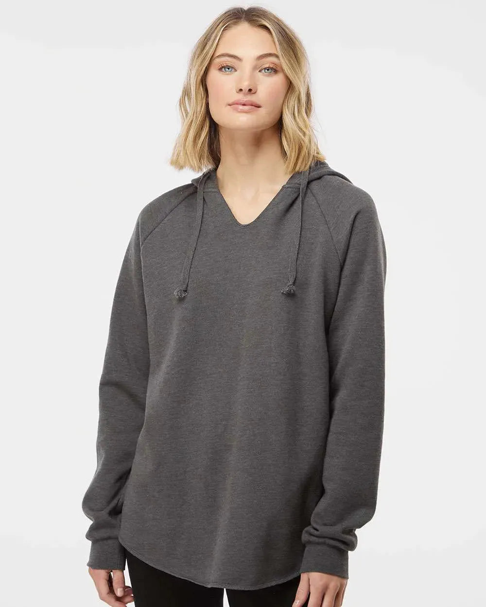 Women’s Lightweight California Wave Wash Hooded Sweatshirt - PRM2500 - Print Me Shirts