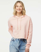 Women’s Lightweight Crop Hooded Sweatshirt - AFX64CRP - Print Me Shirts