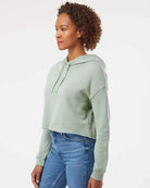 Women’s Lightweight Crop Hooded Sweatshirt - AFX64CRP - Print Me Shirts